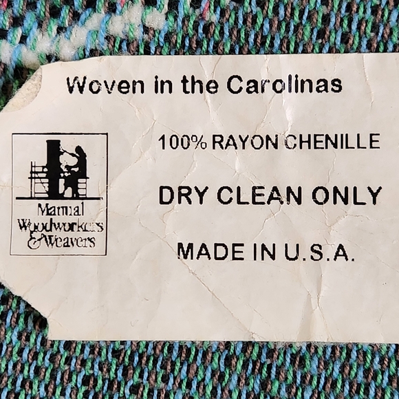 NWT Carolinas Mutual Woodworkers & Weavers Assoc Santa woven blanket Made in USA - Picture 6 of 12